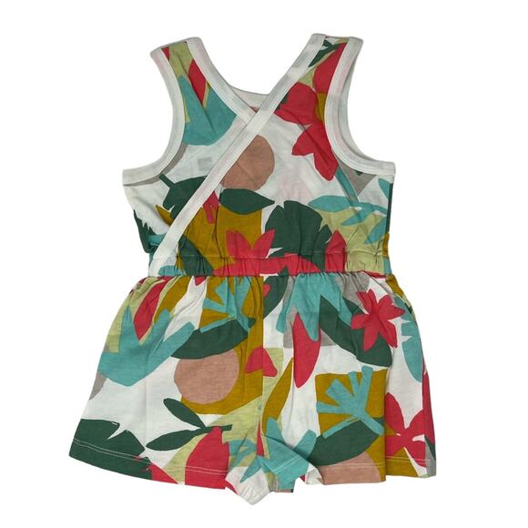 Tea Collection NWT Oasis Floral Reversible Romper. Size 2 - Picture 2 of 3